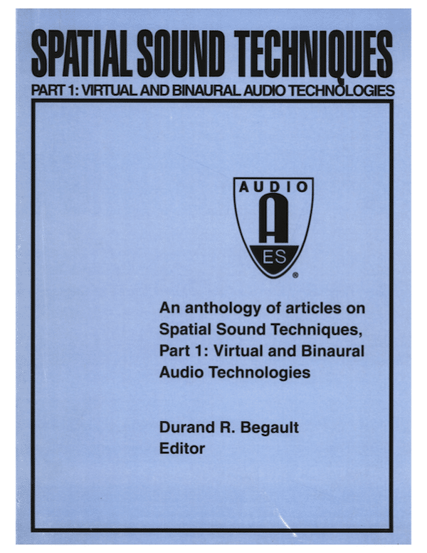 Cover of Spatial Techniques Part 1 JAES Anthology.